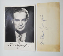 Load image into Gallery viewer, Military Autograph W. Stuart Symington w/ signed photograph
