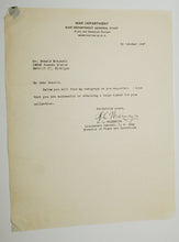 Load image into Gallery viewer, 1947 Military Autograph Lieut. Gen. A.C. Wedemeyer War Department
