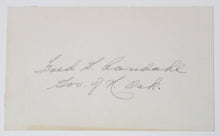 Load image into Gallery viewer, Fred George Aandahl Autographed Cut (Governor of North Dakota, 1945-1951)
