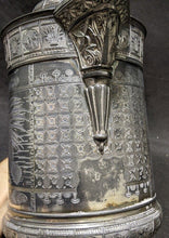 Load image into Gallery viewer, Meriden Britannia Silver Plated Metal Interior Stein / Pitcher Heavily Detailed
