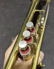 Load image into Gallery viewer, Vintage Shooting Stars Trumpet - Conn. USA - Mother of Pearl Buttons
