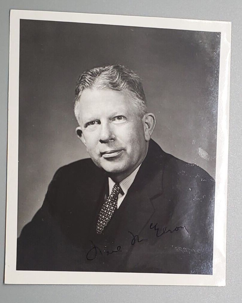 1958 Autographed Photograph Neil H. McElroy Secretary of Defense Signed