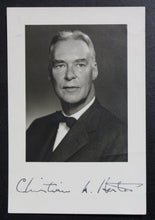 Load image into Gallery viewer, Christian Herter Autograph (Governor of Massachusetts, 1953-1957)
