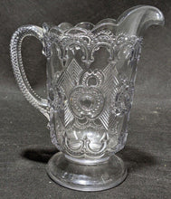 Load image into Gallery viewer, Vintage Pressed Glass Unmarked Water / Juice Pitcher - 7 3/4&quot;
