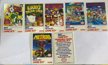 Load image into Gallery viewer, 1993 Nintendo Gameboy Trading Cards checklist,2,4,5,8,9,12
