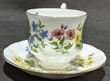 Load image into Gallery viewer, PARAGON Fine Bone China Tea Cup &amp; Saucer Set - English Flowers
