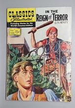 Load image into Gallery viewer, 1957 Classics #139 HRN 139 1st Edition G+3.0 In The Reign of Terror G.A. Henty
