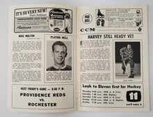 Load image into Gallery viewer, 1965-66 Official Program Rochester Americans / Baltimore Don Cherry Unscored
