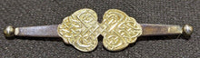 Load image into Gallery viewer, Sterling Silver &amp; 10 Kt Yellow Gold Celtic Detail Pin / Brooch
