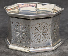 Load image into Gallery viewer, Vintage Monogrammed Sterling Silver Octagonal Napkin Ring
