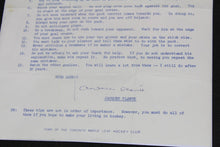 Load image into Gallery viewer, Autographed Maple Leaf Gardens Jacques Plante Hockey Tips Letter w/ JSA COA
