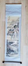 Load image into Gallery viewer, Chinese Watercolour Scroll - Serene Mountain Landscape
