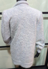 Load image into Gallery viewer, Beautiful Grey Angora Rabbit Hair Sweater Coat - New, Tags Attached
