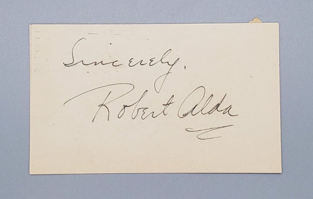 American Actor Robert Alda Autograph Signed