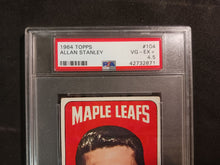 Load image into Gallery viewer, 1964 Topps Allan Stanley #104 PSA Graded VG-EX+ 4.5 Hockey Card Tall Boy
