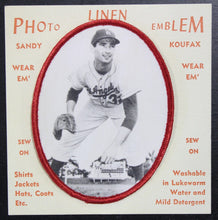 Load image into Gallery viewer, Very RARE 1960&#39;s Sandy Koufax Linen Photo Patch
