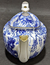 Load image into Gallery viewer, Vintage Royal Crown Derby Blue Mikado Tea Pot
