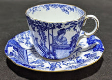Load image into Gallery viewer, Royal Crown Derby Blue Mikado Bone China Tea Cup &amp; Saucer

