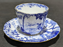 Load image into Gallery viewer, Royal Crown Derby Blue Mikado Bone China Tea Cup &amp; Saucer
