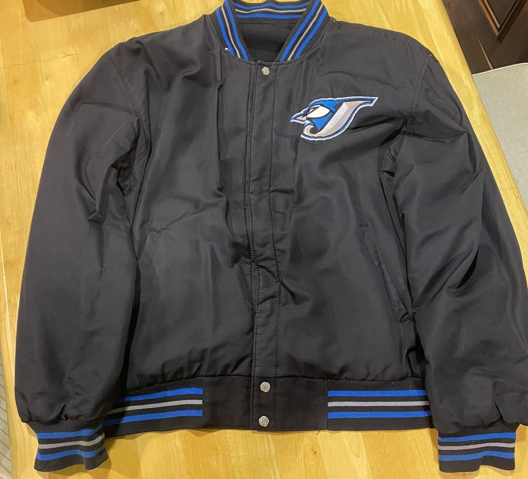 Jeff Hamilton J.H Design Toronto Blue Jays Leather Jacket Reversible XL