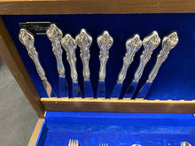 Load image into Gallery viewer, 1847 Rogers Silverplate Set of 63 pieces Of Orleans in a box
