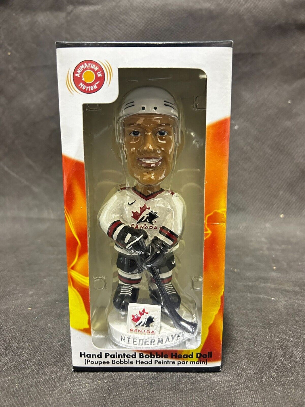 2002 Olympic Collectible Hand Painted BobbleHead Doll of Niedermayer Team Canada