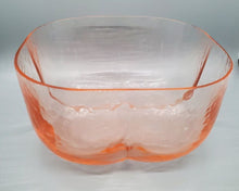 Load image into Gallery viewer, Arte Murano IceT Thin Tangerine Colored Glass Rounded Square Bowl
