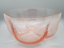 Load image into Gallery viewer, Arte Murano IceT Thin Tangerine Colored Glass Rounded Square Bowl
