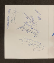 Load image into Gallery viewer, 1986 Blue Jays Autograph Day Card Signed by Henke, Caudill, Iorg, Leach, McGriff

