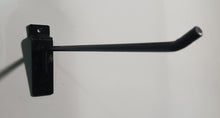Load image into Gallery viewer, LOT of 36, 10&quot;Slatwall peg hook black Hanger Display Panel mount slatboard metal
