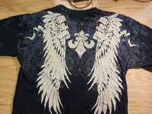 Load image into Gallery viewer, Vintage Affliction Los Angeles 2X-L Men T-Shirt Black, Eagle Skull Design
