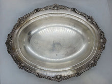 Load image into Gallery viewer, Antique Silver Plated Rideau Plate Entree Dish &amp; Cover
