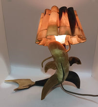 Load image into Gallery viewer, 1980s Bone Fish Statue Electric Plug in Lamp (working)
