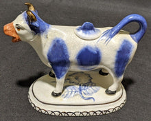 Load image into Gallery viewer, Staffordshire Ware - Kent - Ceramic Cow Creamer - Heavily Crazed
