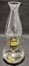 Load image into Gallery viewer, Antique Glass Finger Hold Oil Lamp / Lantern - With Chimney

