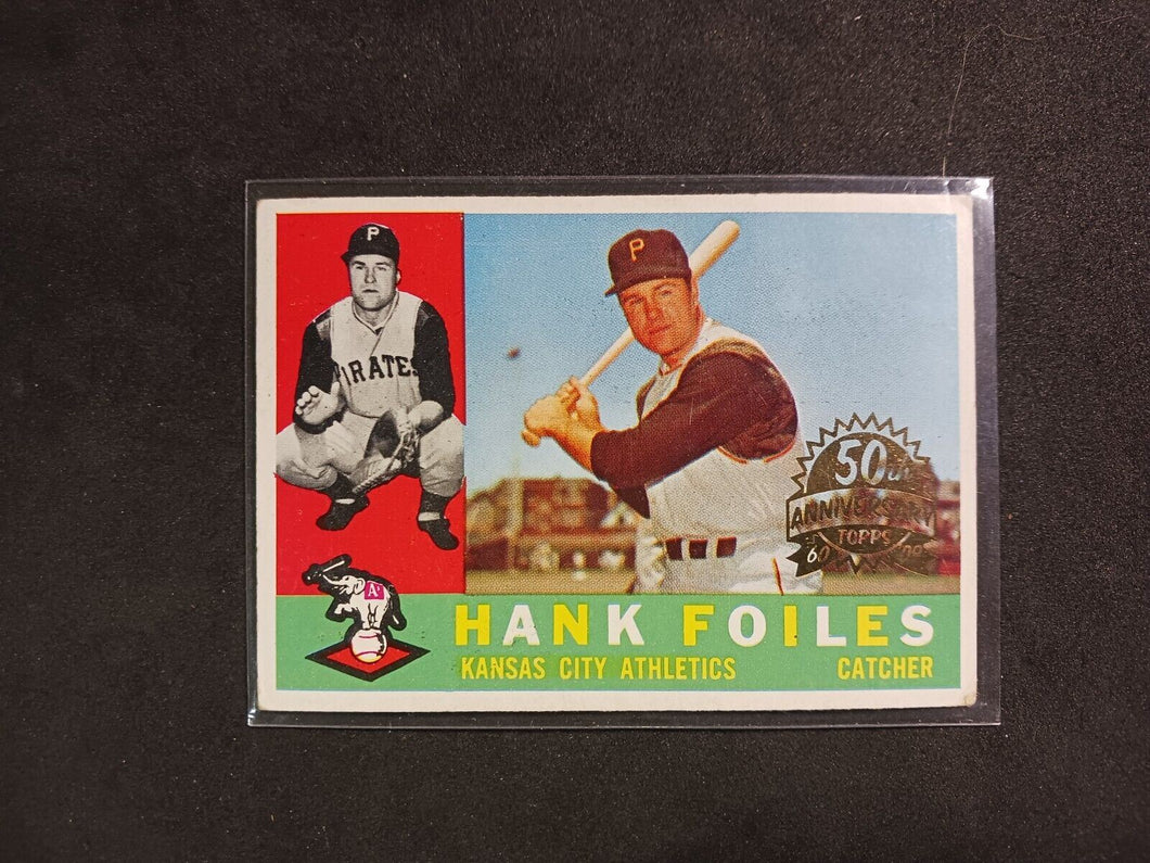 2009 Topps Heritage 50th Anniversary 1960 Buybacks #77 Hank Foiles White Back A