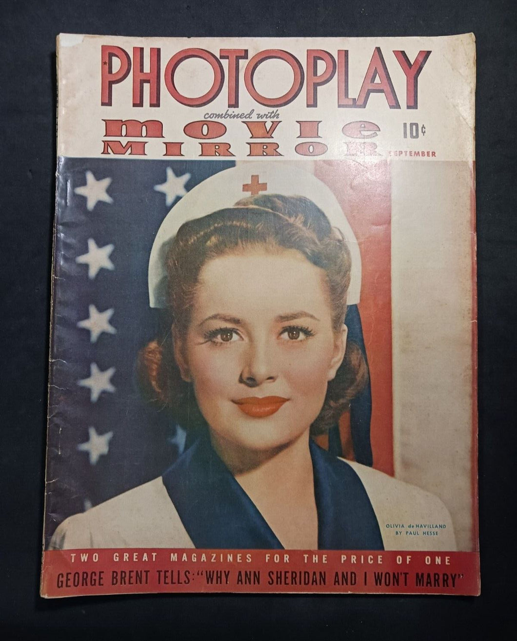 1941 Photoplay combined with Movie Mirror September Issue Ten Cents