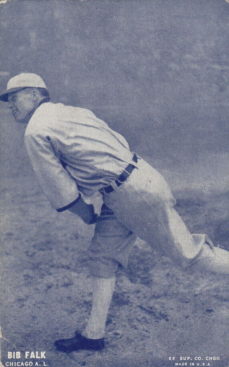 1928 Exhibit Baseball Bib Falk Card - VG+