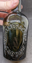 Load image into Gallery viewer, Vintage W. Hellier &amp; Co. - Cardiff - Green Glass Bottle
