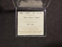 Load image into Gallery viewer, 1963 Canada 1 cent P L-66 Red; Heavy Cameo Cert # XTP 556 ICCS
