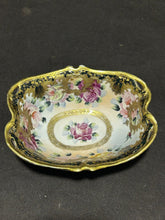 Load image into Gallery viewer, Nippon Japan Gold Moriagi Footed Rose Bowl Green Mark
