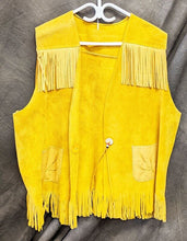 Load image into Gallery viewer, Vintage Aboriginal American Leather Moccasin Vest
