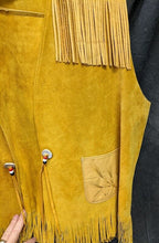 Load image into Gallery viewer, Vintage Aboriginal American Leather Moccasin Vest
