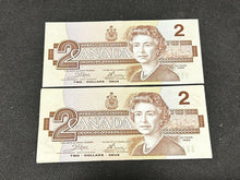 Load image into Gallery viewer, 1986 Bank of Canada $2 Note x8, Sequential, MT
