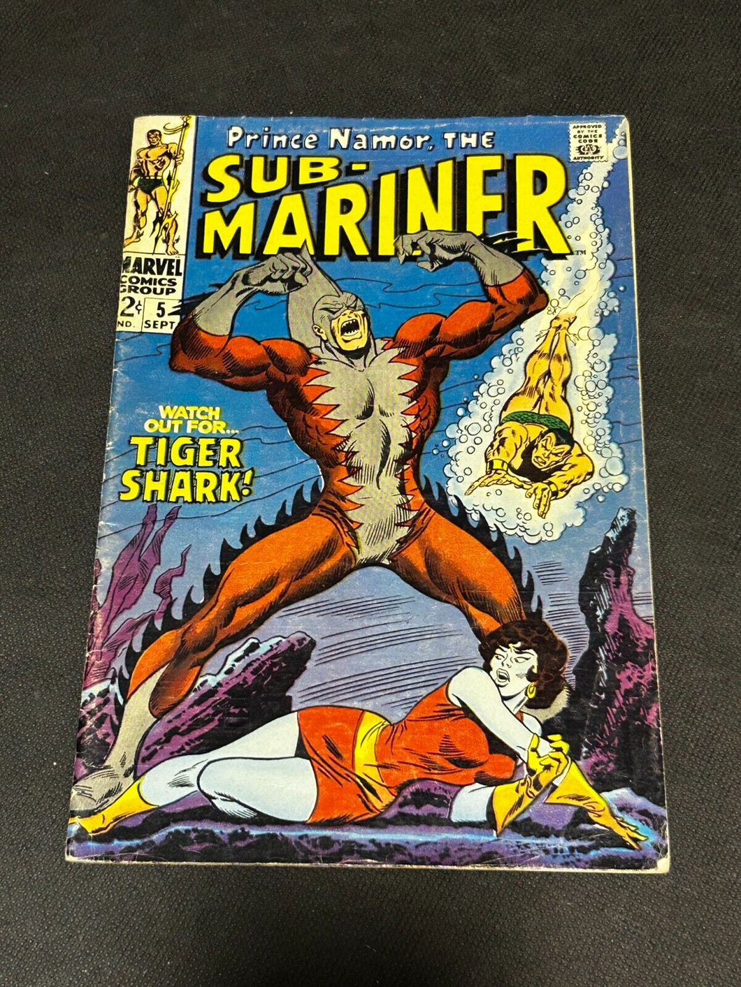 1968 Marvel Comics Prince Namor the Sub-Mariner #5, VG+ 4.5