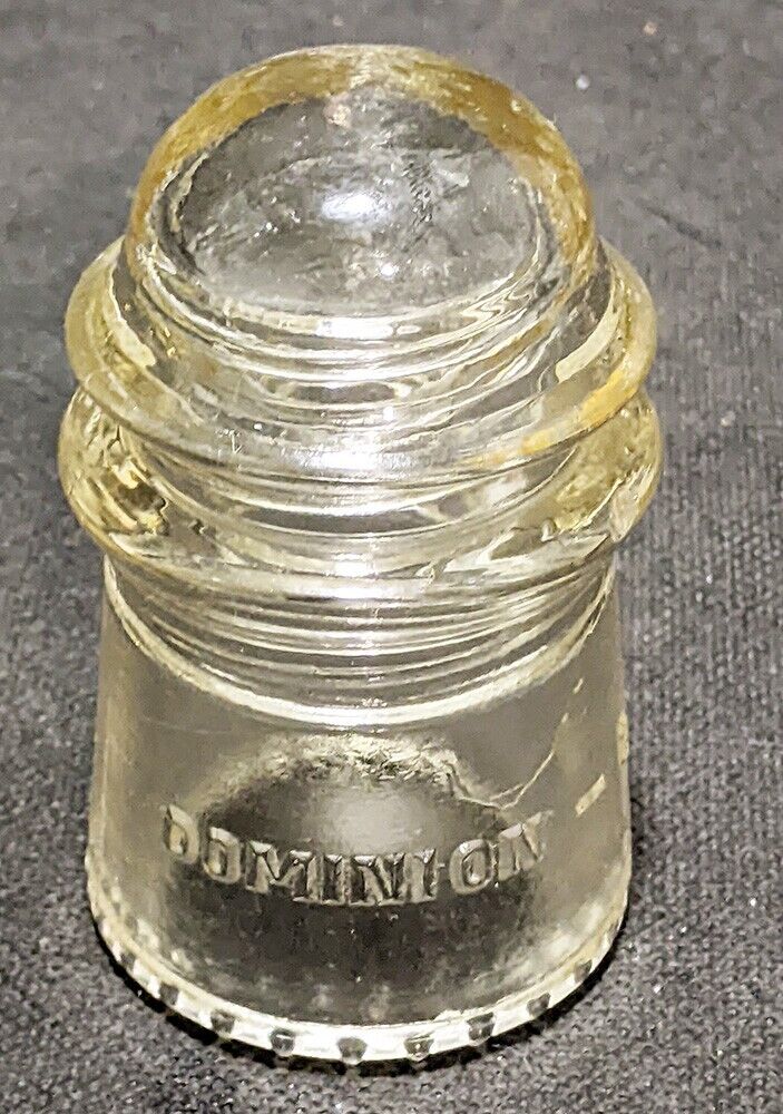Vintage Dominion - 9 Glass Telegraph Insulator