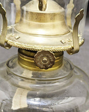 Load image into Gallery viewer, Vintage Clear Glass Base Oil Lamp With Burner &amp; Chimney
