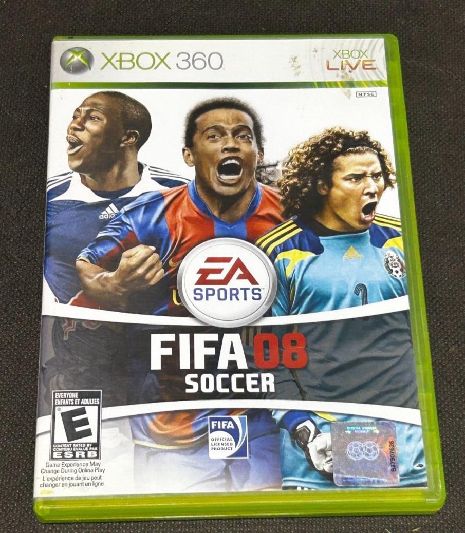 Xbox 360 FIFA Soccer 08 Disc Game, EX+