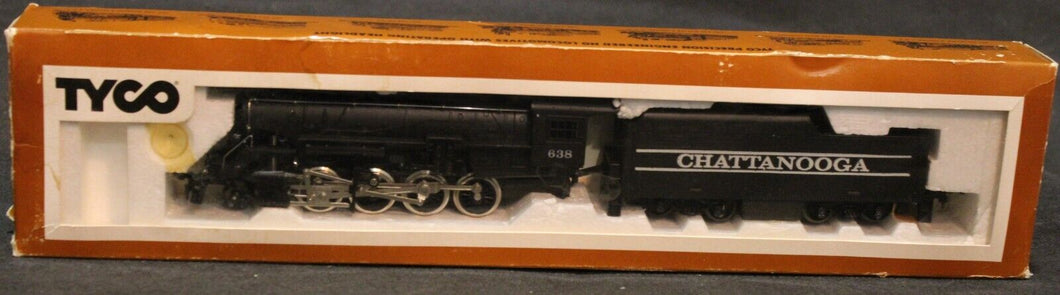 Tyco HO Scale Chattanooga 638 2-8-0 Consolidation Steam Engine in Box