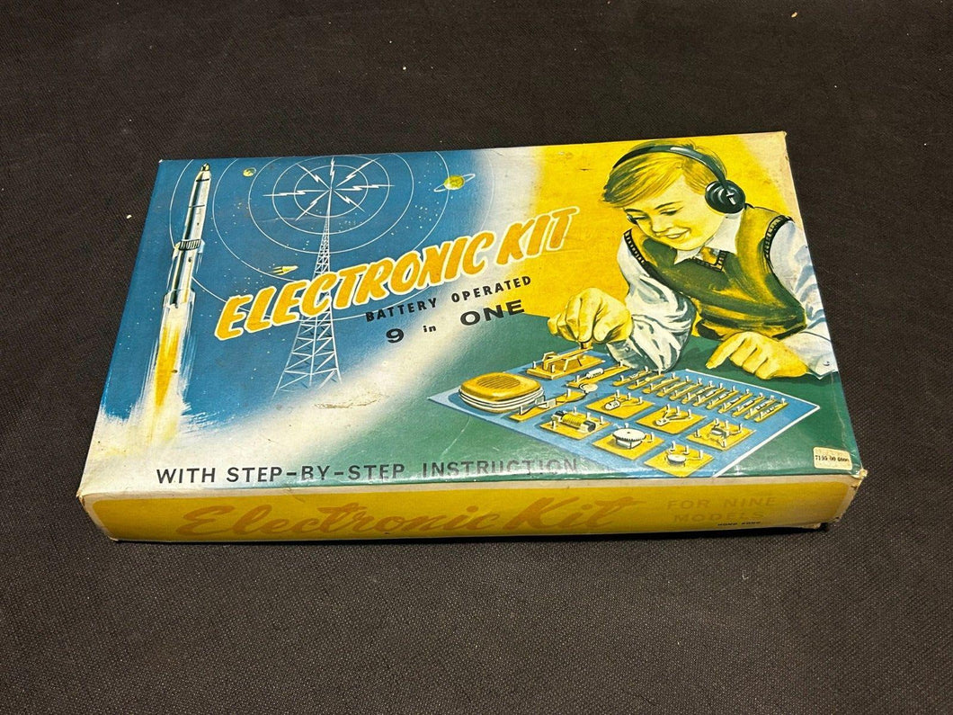 Vintage Electronic Kit Battery Operated 9-in-One, VG
